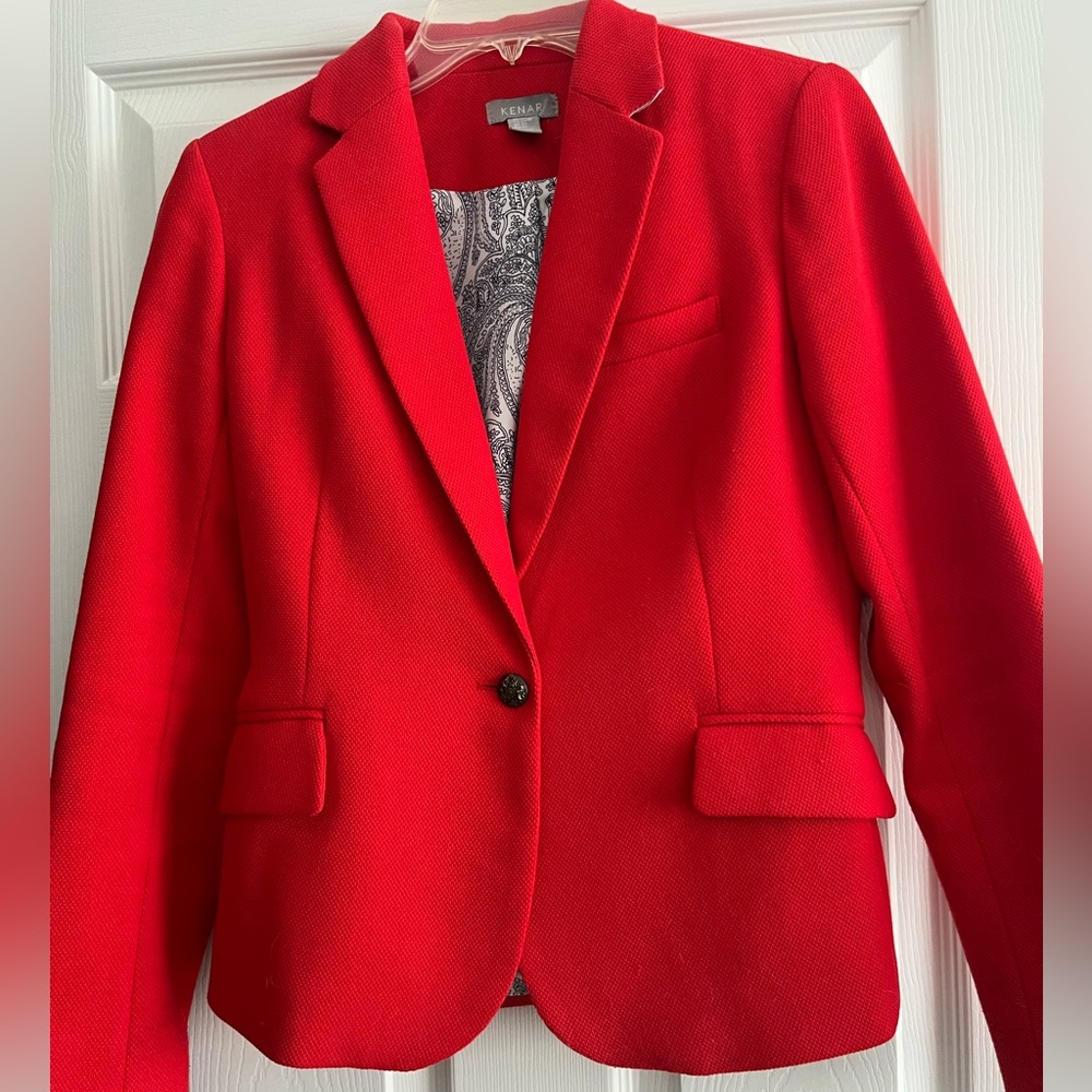 Kenar Red Blazer